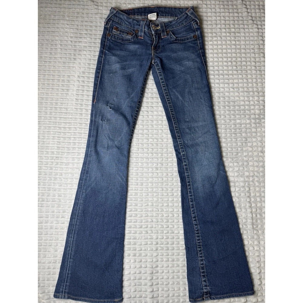 True Religion Women's Boot Cut Jeans - Medium Blue Denim - Picture 7 of 11